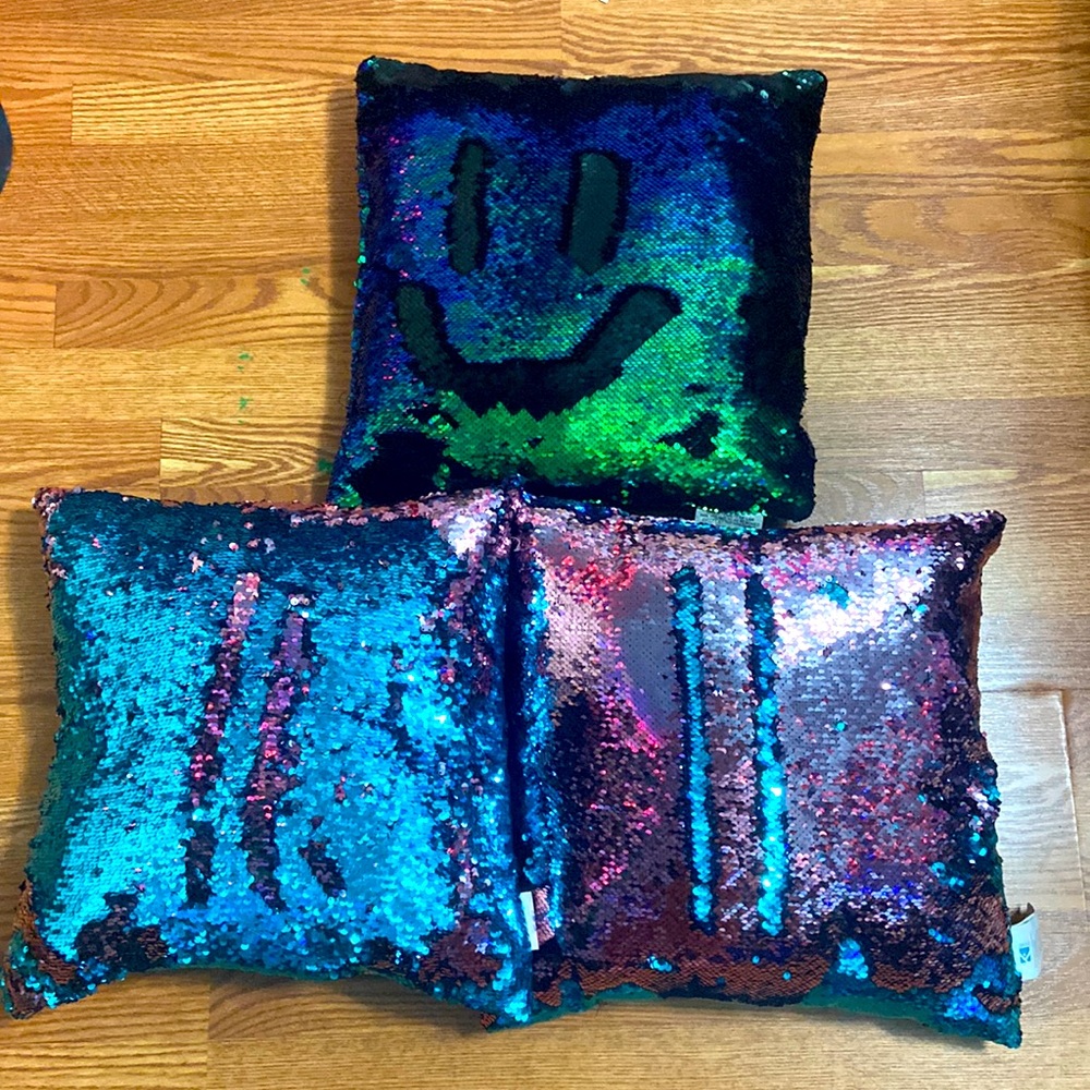 Mermaid Sequin color change pillows (set of 3)